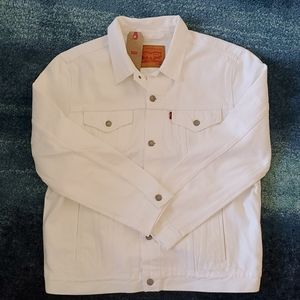 NWT Levi's White Original Trucker Jean Jacket